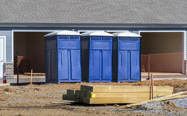 construction site porta potties services our portable restrooms on work sites once a week, but can also provide additional servicing if needed